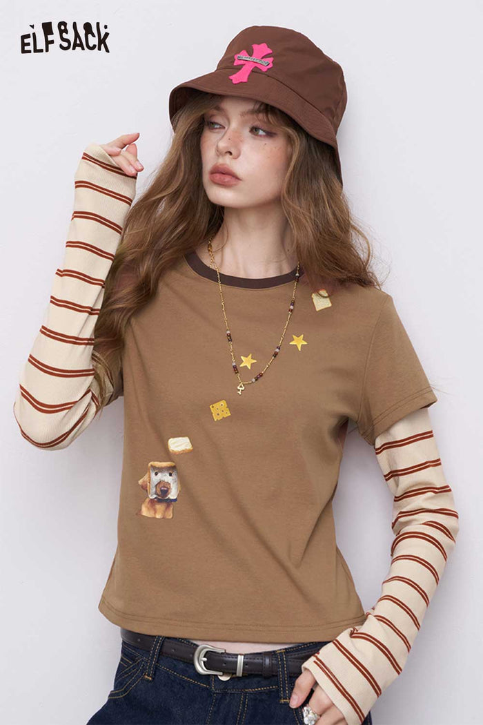 2-In-1 Graphic Long Sleeve Tees