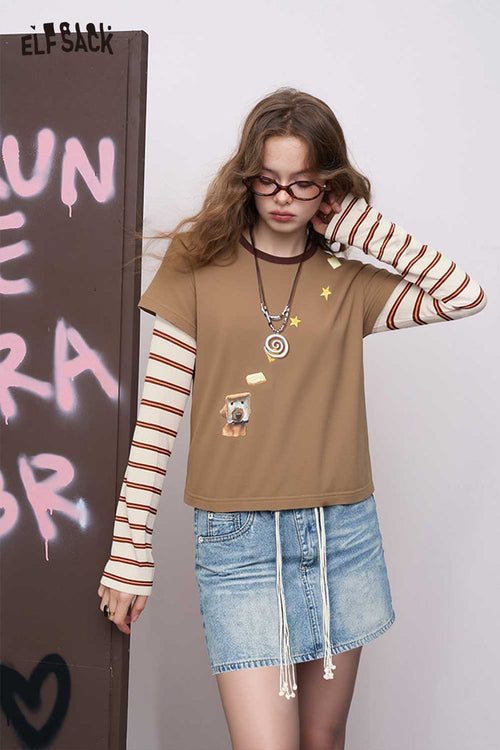2-In-1 Graphic Long Sleeve Tees