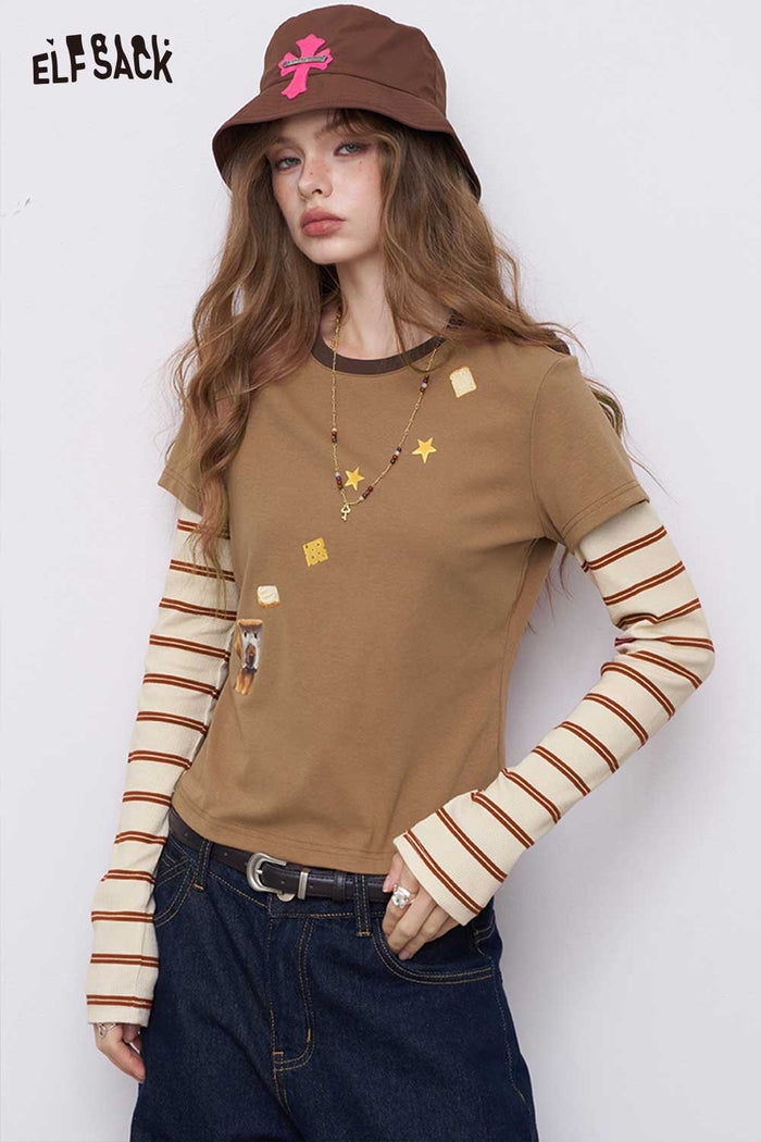 2-In-1 Graphic Long Sleeve Tees