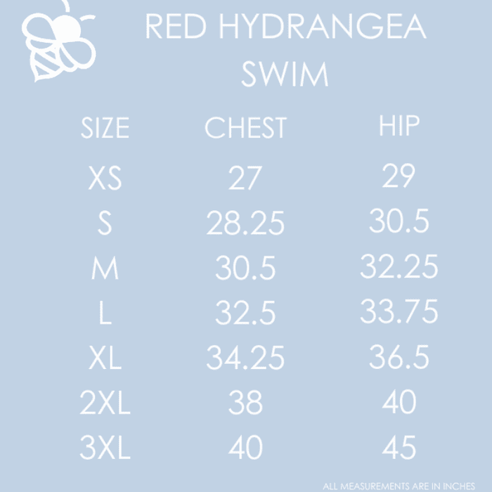 2 Ways To Wear - One Piece Red Hydrangeas - Sugar Bee Clothing