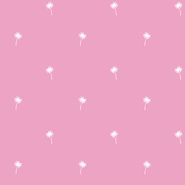 Davis Pocket Polo - Pink Palm Trees - Sugar Bee Clothing