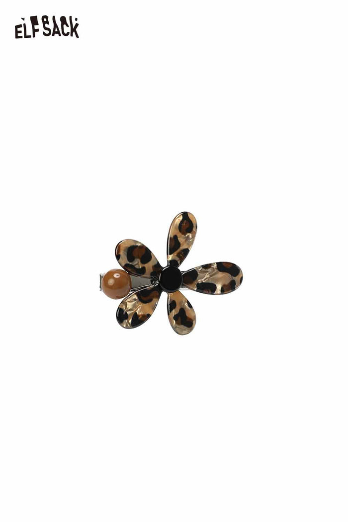 ELFSACK Acrylic Hairpin Asymmetric Floral Sculpture Non-Slip Grip