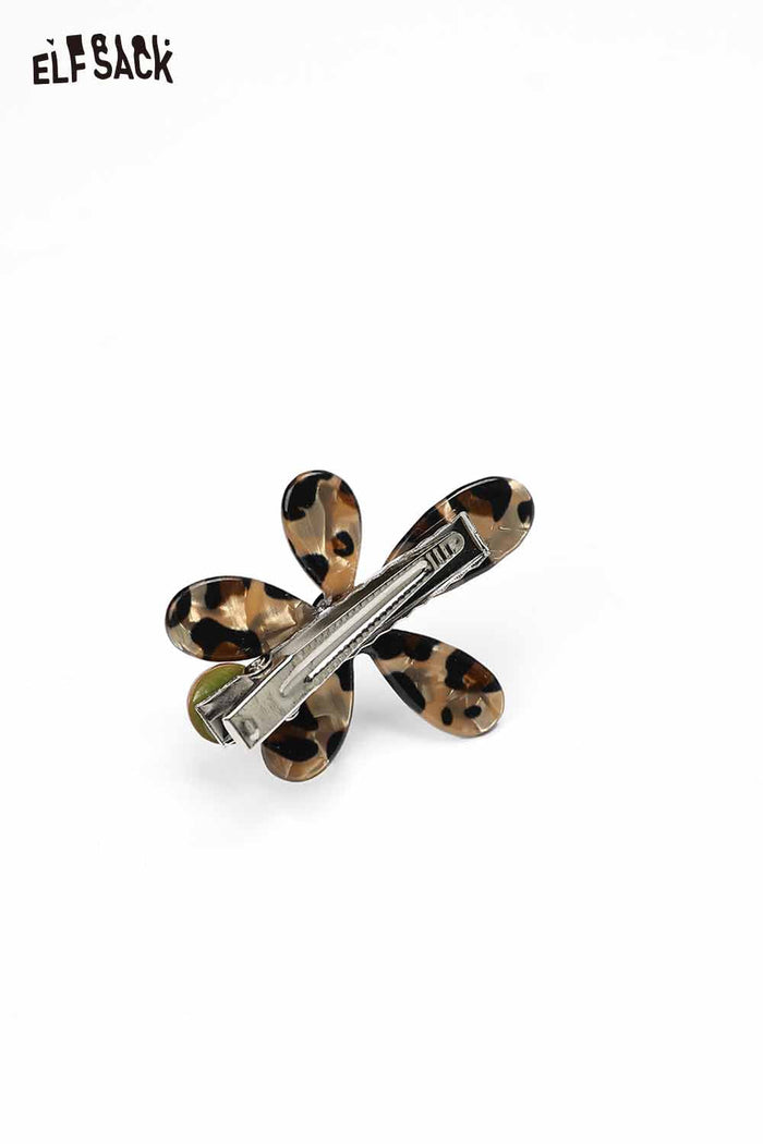 ELFSACK Acrylic Hairpin Asymmetric Floral Sculpture Non-Slip Grip