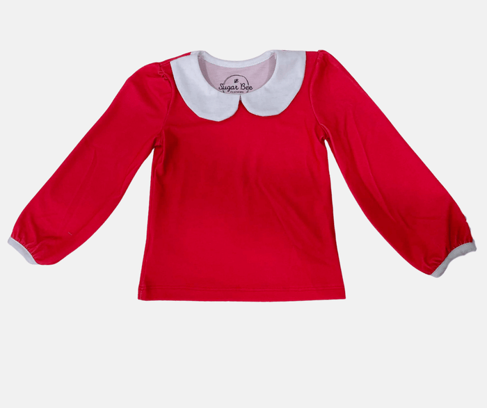 Amelia - Red Peter Pan - Sugar Bee Clothing