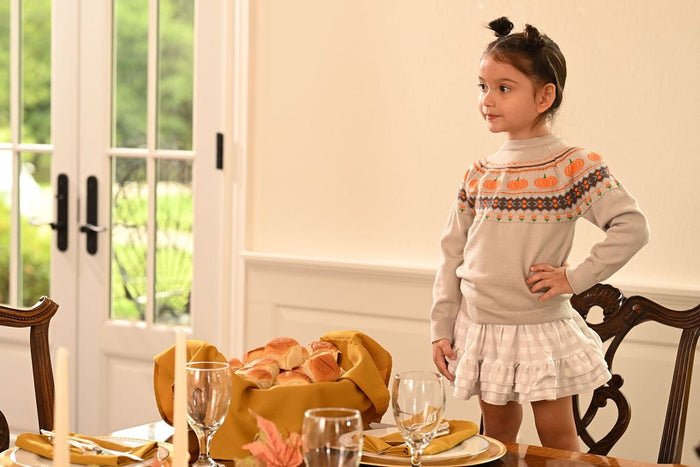 Annie Ruffle Skort - Cafe au Lait Gingham - Sugar Bee Clothing