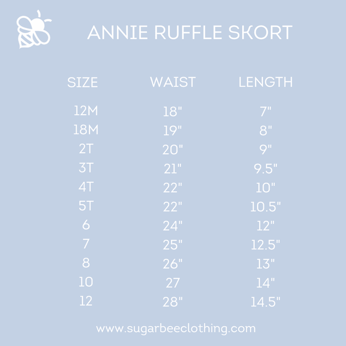 Annie Ruffle Skort - Cafe au Lait Gingham - Sugar Bee Clothing