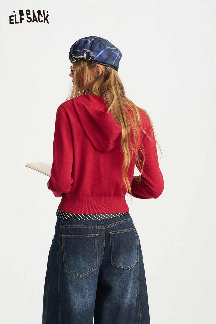 Argyle Pattern Knit Sweater