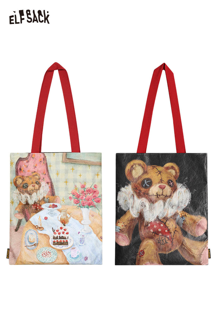 ELFSACK Artistic Teddy Bear Tote Bag