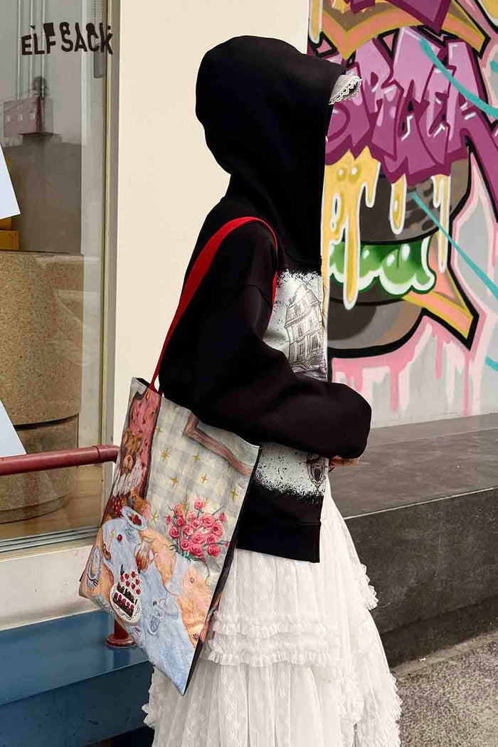 ELFSACK Artistic Teddy Bear Tote Bag