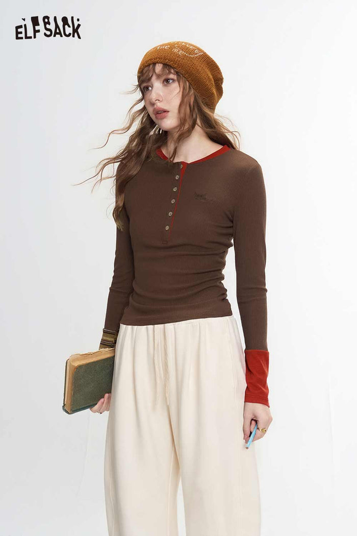Asymmetrical Patchwork Cropped Knit Cardigan with Fox Embroidery
