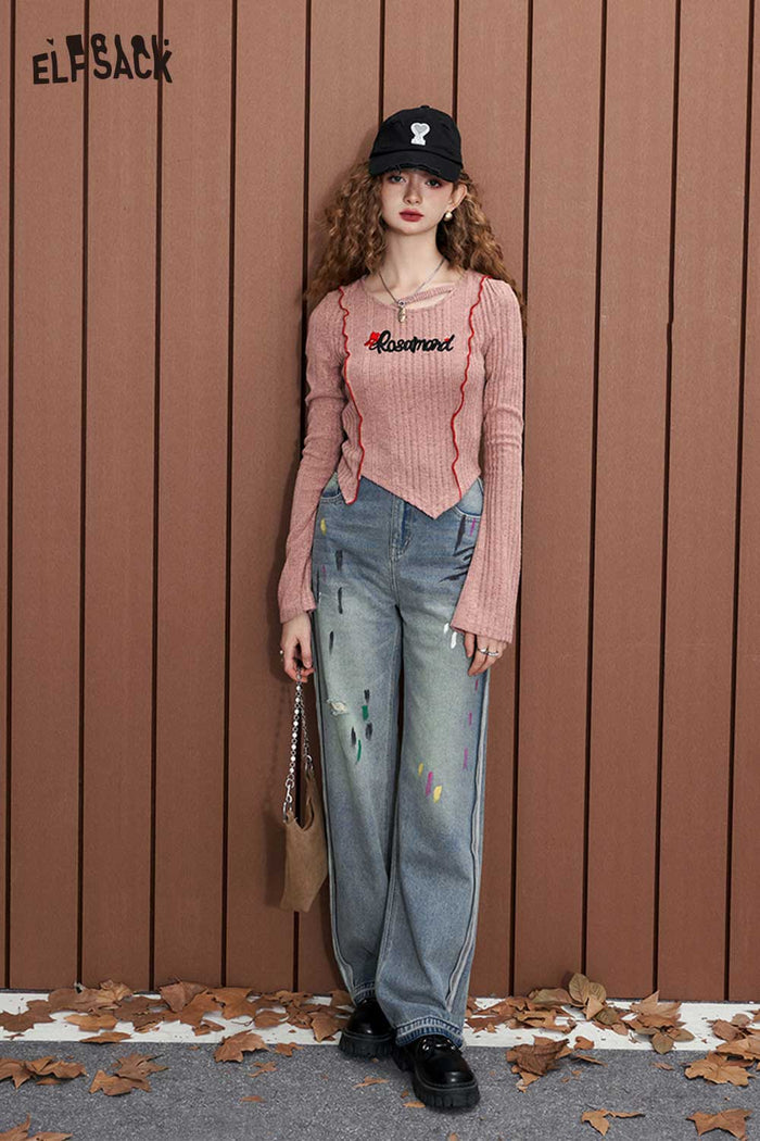 Asymmetrical Ribbed Knit Top