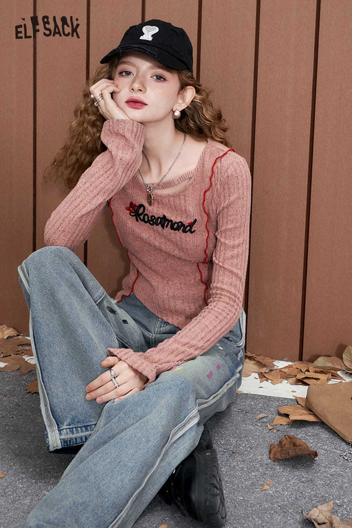 Asymmetrical Ribbed Knit Top