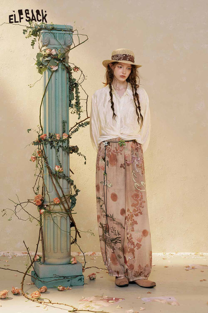 ELFSACK Asymmetrical Wrap Blouse