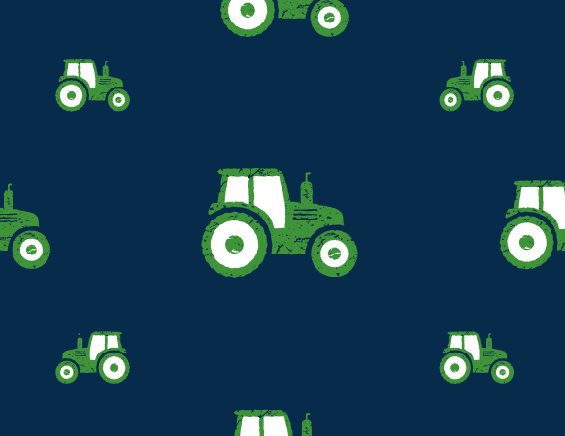 Backpack - Tractors on Navy - Sugar Bee Clothing