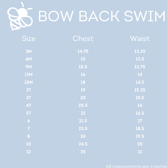 Bow Back Swimsuit - Colorful Teal Hibiscus - Sugar Bee Clothing