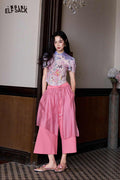 ELFSACK Butterfly Wide Leg Asymmetric Pants