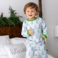 Buttflap Pajamas - Blue Christmas Tree Holiday Lounge - Sugar Bee Clothing