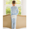 Buttflap Pajamas - Blue Gingham - Sugar Bee Clothing