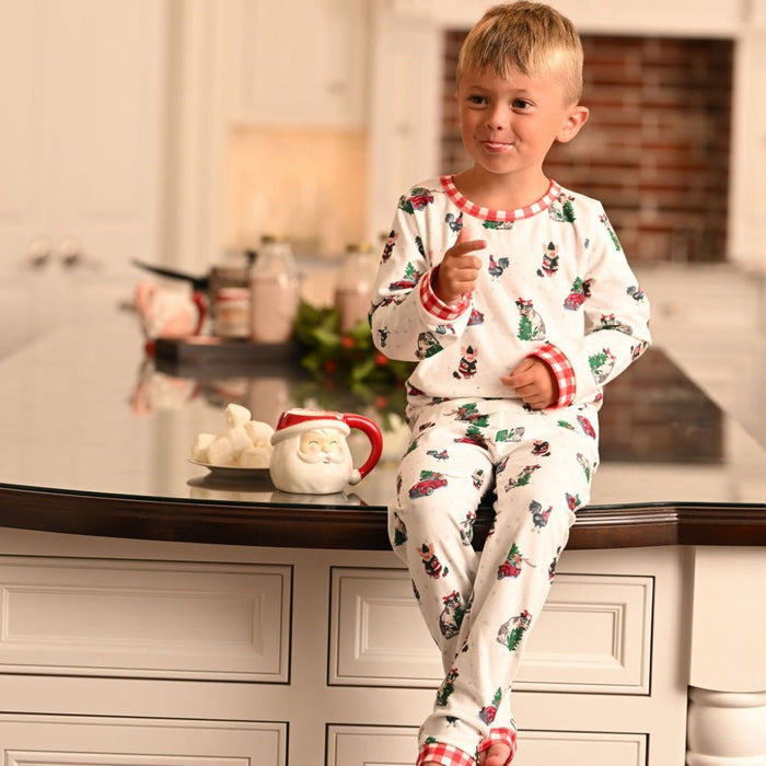 Buttflap Pajamas - Christmas On The Farm Holiday Lounge - Sugar Bee Clothing