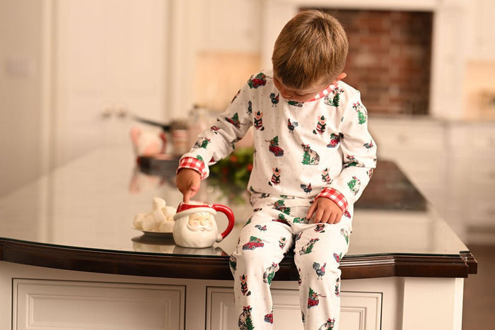 Buttflap Pajamas - Christmas On The Farm Holiday Lounge - Sugar Bee Clothing