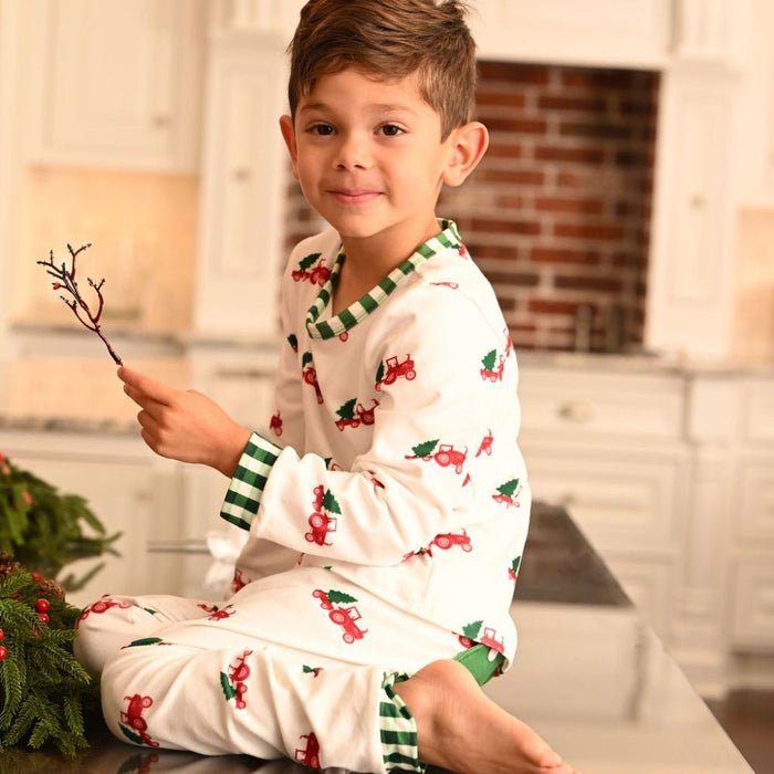 Buttflap Pajamas - Christmas Tractor Holiday Lounge - Sugar Bee Clothing