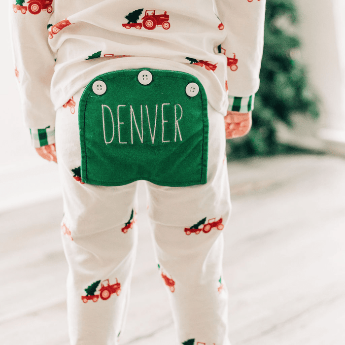 Buttflap Pajamas - Christmas Tractor Holiday Lounge - Sugar Bee Clothing