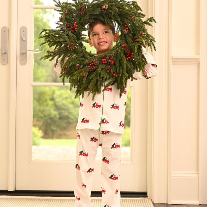 Button Down - Christmas Tractor Holiday Lounge - Sugar Bee Clothing