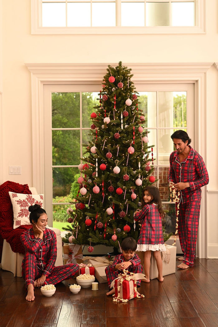 Gown with Bloomers - Tartan Holiday Lounge - Sugar Bee Clothing