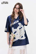 ELFSACK Camo Devil Heart Oversized T-Shirt