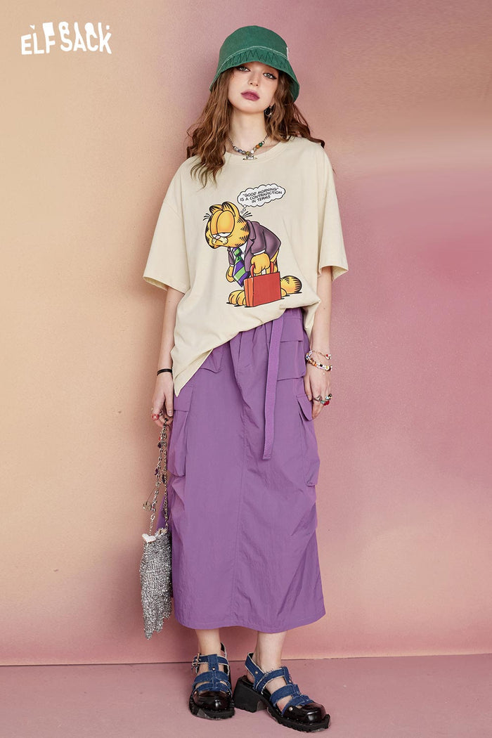 Cargo Maxi Skirt with Multi Pockets