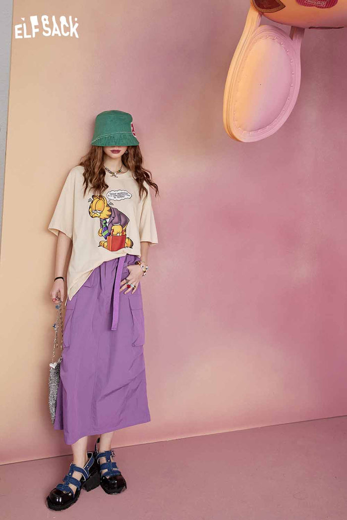 Cargo Maxi Skirt with Multi Pockets