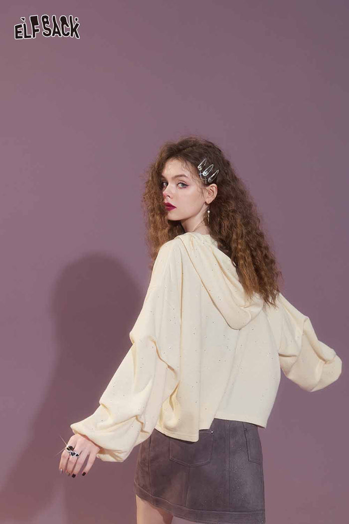 Casual Loose Solid Pullover Sweatshirt