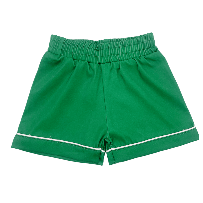 Charlie Satin Separates - Green Shorts - Sugar Bee Clothing