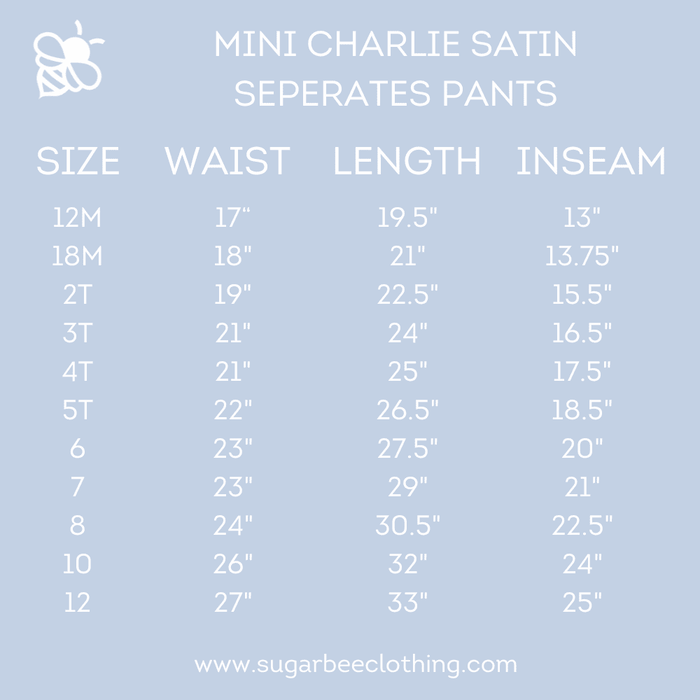 Charlie Satin Separates - Navy Pants - Sugar Bee Clothing