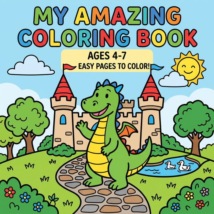Children’s Coloring Page Adventure: Multi-Design Pack – 20 Printable Pages for Kids (Instant PDF)
