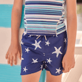 Compression Swim Shorts - Navy Starfish - Sugar Bee Clothing