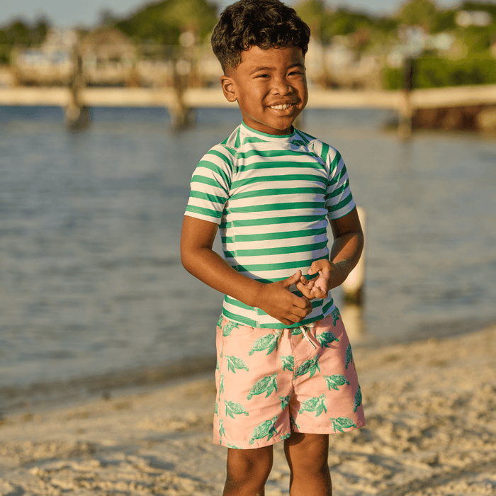 Compression Swim Shorts - Sea Turtles - Sugar Bee Clothing