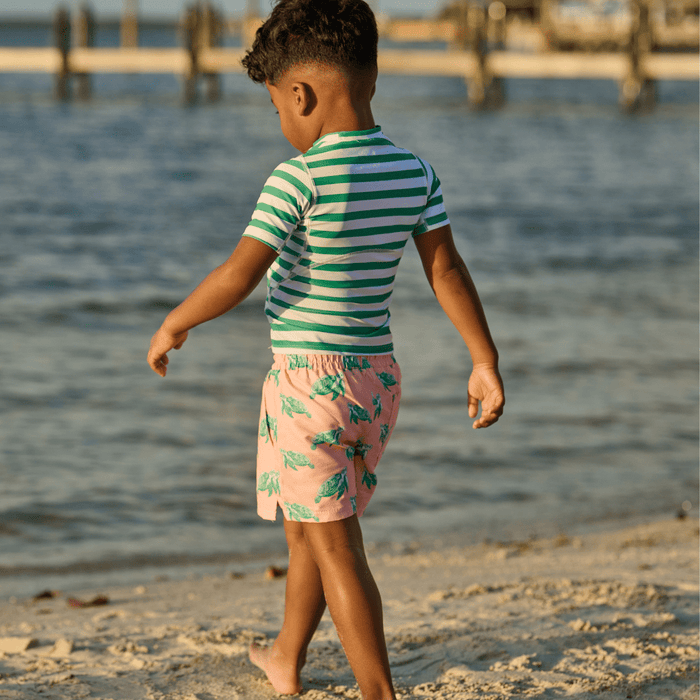 Compression Swim Shorts - Sea Turtles - Sugar Bee Clothing