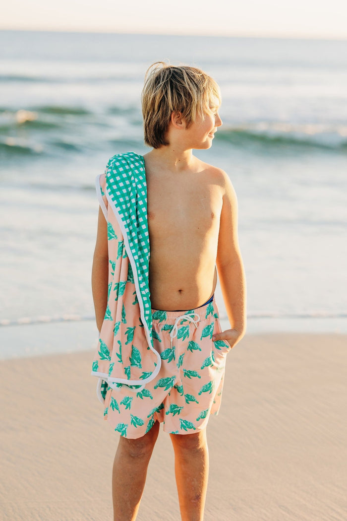 Compression Swim Shorts - Sea Turtles - Sugar Bee Clothing