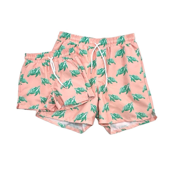 Men's Compression Swim Shorts - Sea Turtles - Sugar Bee Clothing