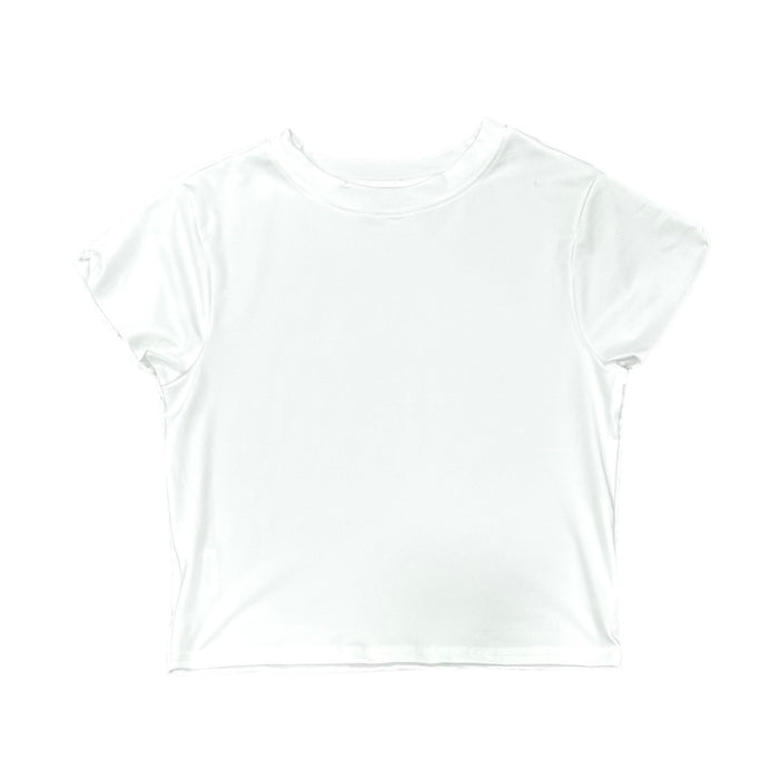 Crop Tee - White - Sugar Bee Clothing