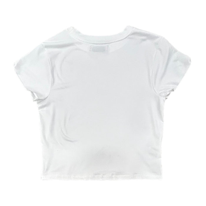 Crop Tee - White - Sugar Bee Clothing