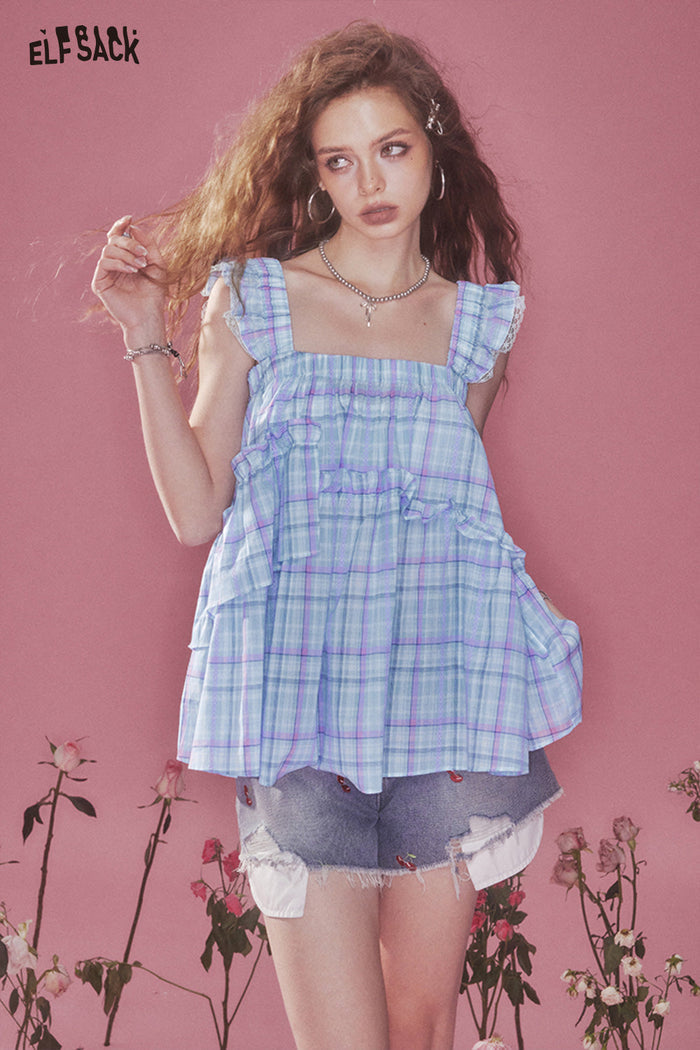ELFSACK Dash Sleeve Camisole Blouse