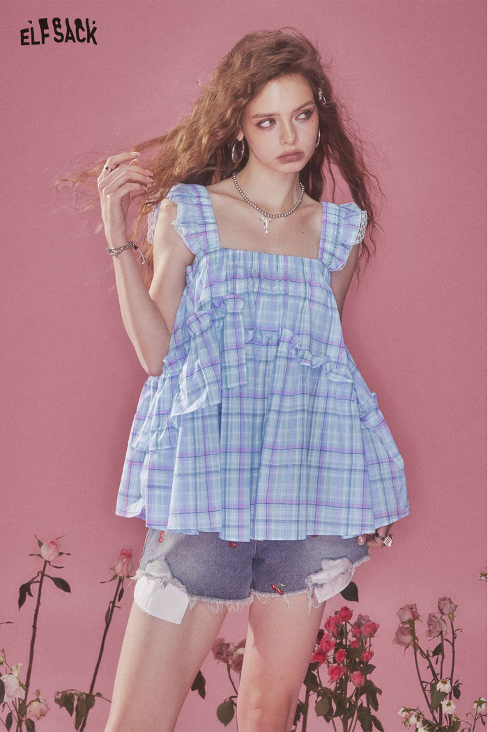 ELFSACK Dash Sleeve Camisole Blouse