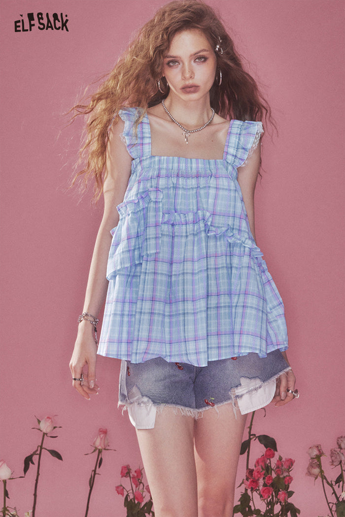 ELFSACK Dash Sleeve Camisole Blouse