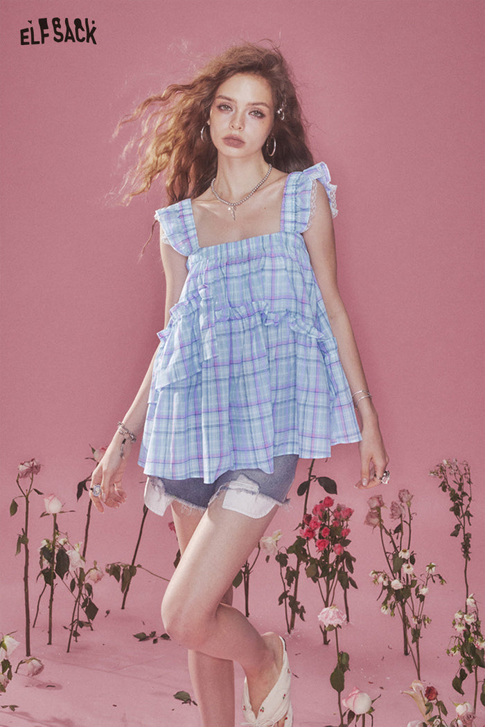 ELFSACK Dash Sleeve Camisole Blouse
