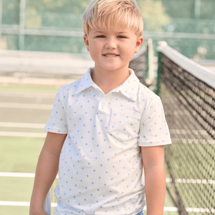 Davis Pocket Polo - French Blue - Sugar Bee Clothing