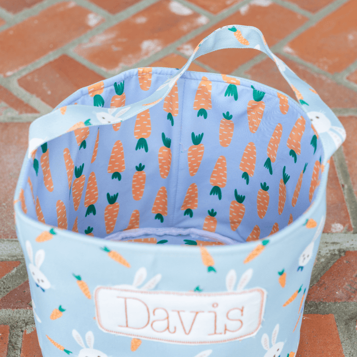 Easter Basket - Blue Carrots - Sugar Bee Clothing
