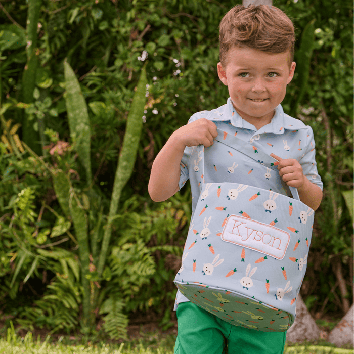 Easter Basket - Blue Carrots - Sugar Bee Clothing