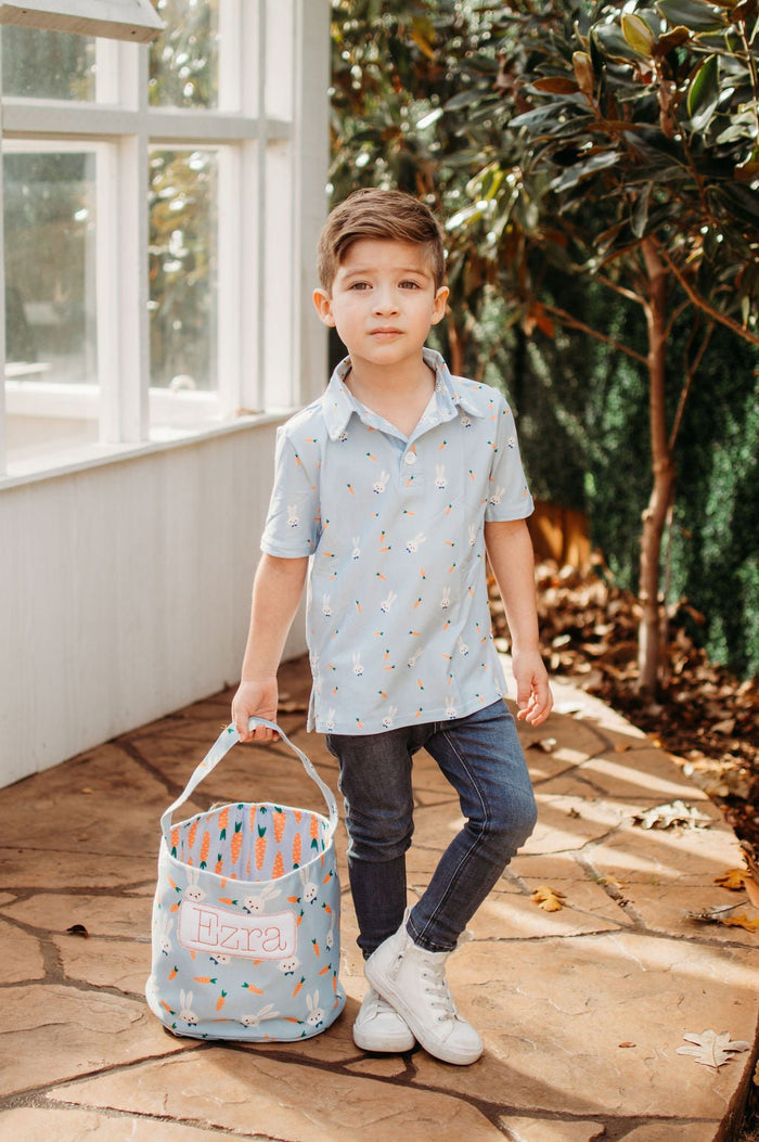 Easter Basket - Blue Carrots - Sugar Bee Clothing
